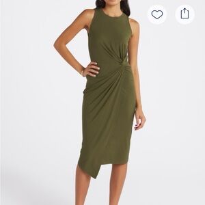 Nine Britton Olive Midi Dress Size Small NWT